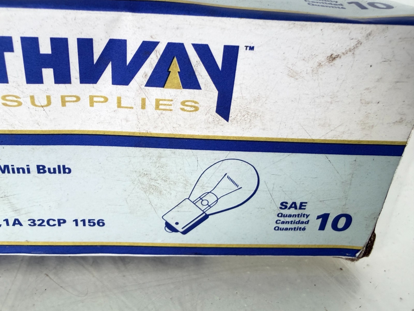 BOX OF 9 NEW Northway 12V MINIATURE LAMPS 1156 12.8v 2.1Amp 32CP (38)
