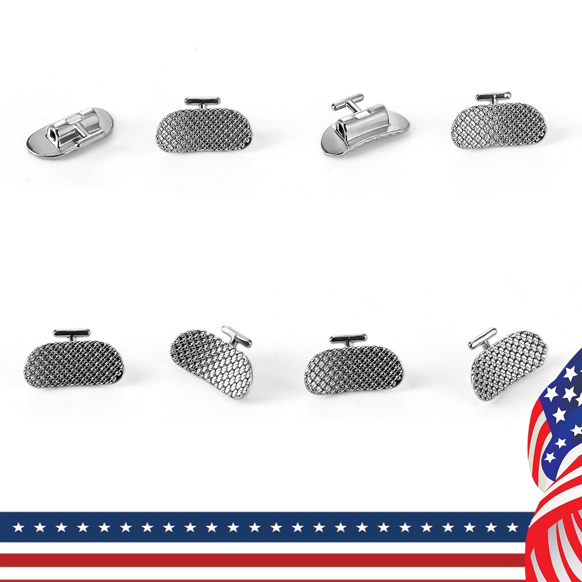 Dental Orthodontic Bondable Non-Convertible Rectangle Tube Roth 0.019*0.025