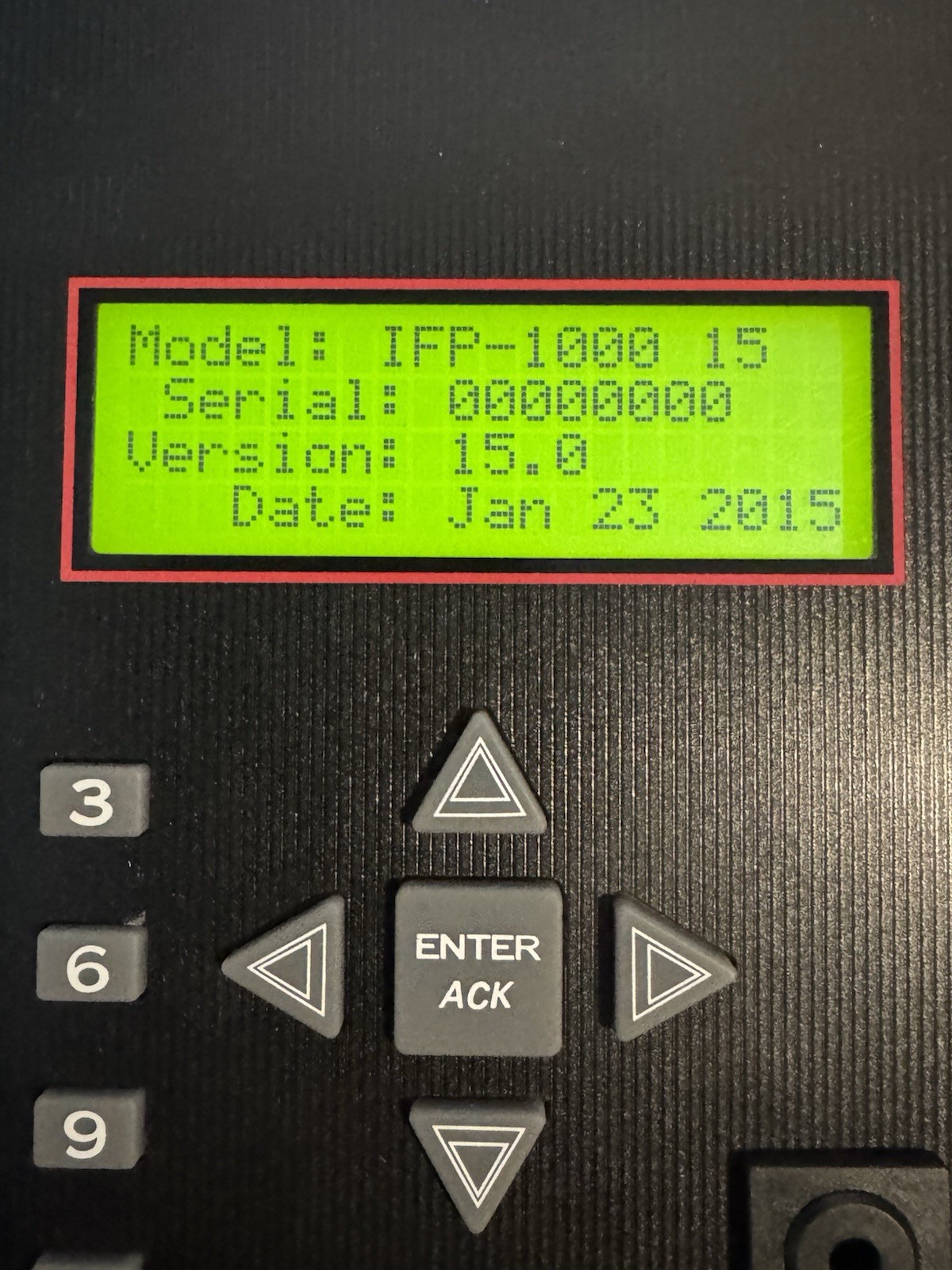 SILENT KNIGHT IFP -1000 V15.0. Board Only. Tested. Works. See Description.