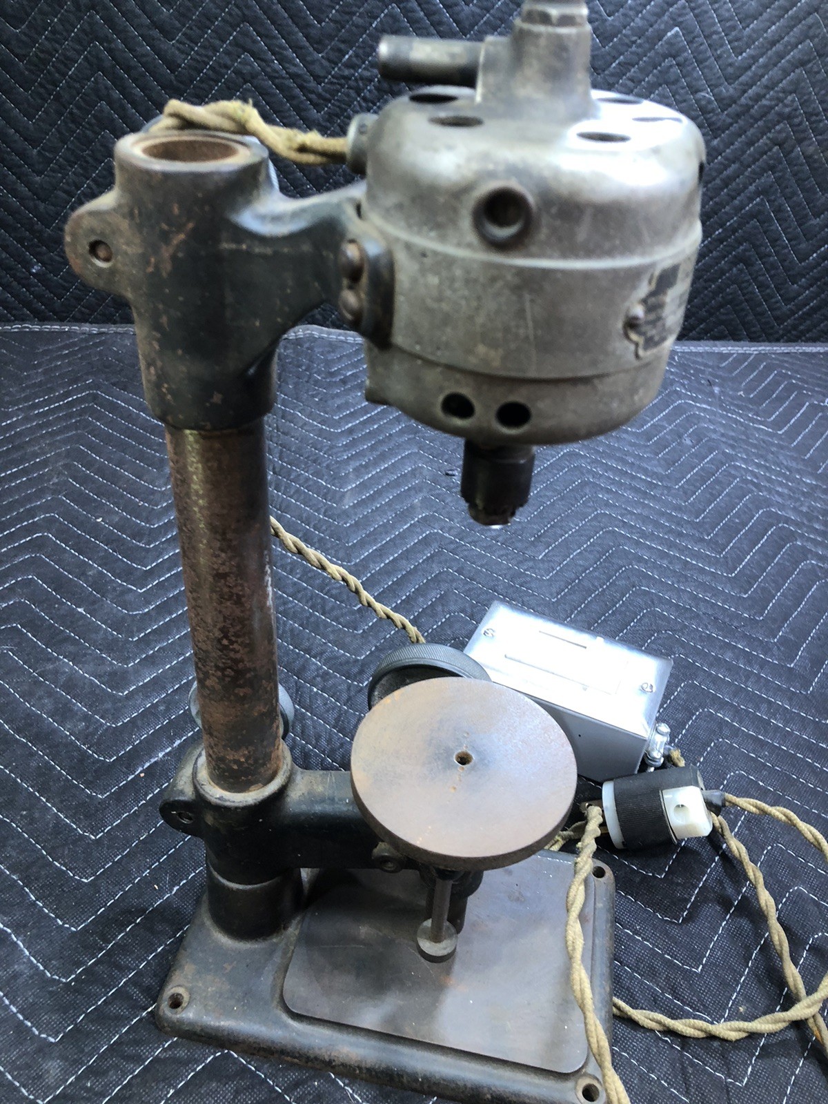 DUMORE Variable Spd. Bench Style Drill Press Watchmaker/Jewelers «Tested Works»