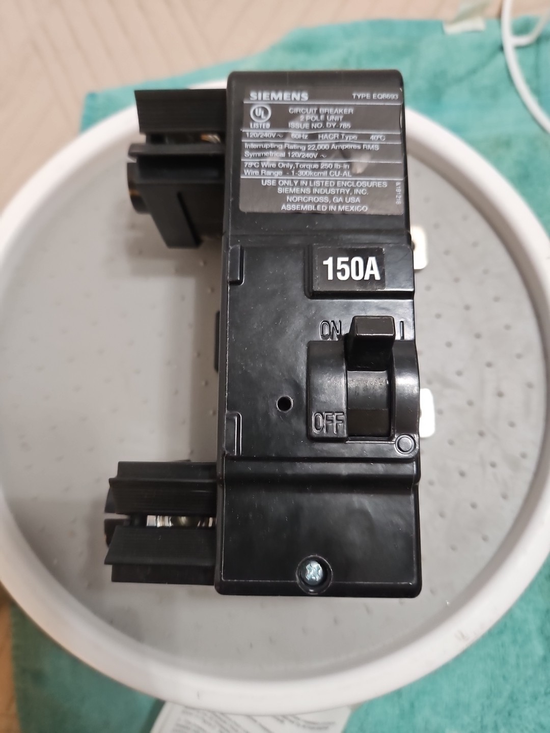 Siemens MBK150A Circuit Breaker, 150A, 2Poles, 240V