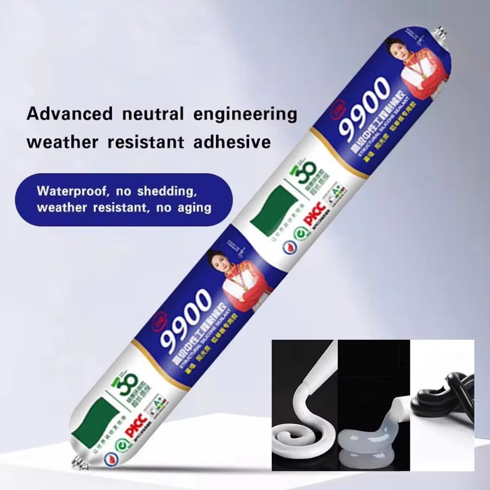 9900 Waterproof Sealant, Outdoor Silicone Waterproof Sealant Heat Resistant 500g