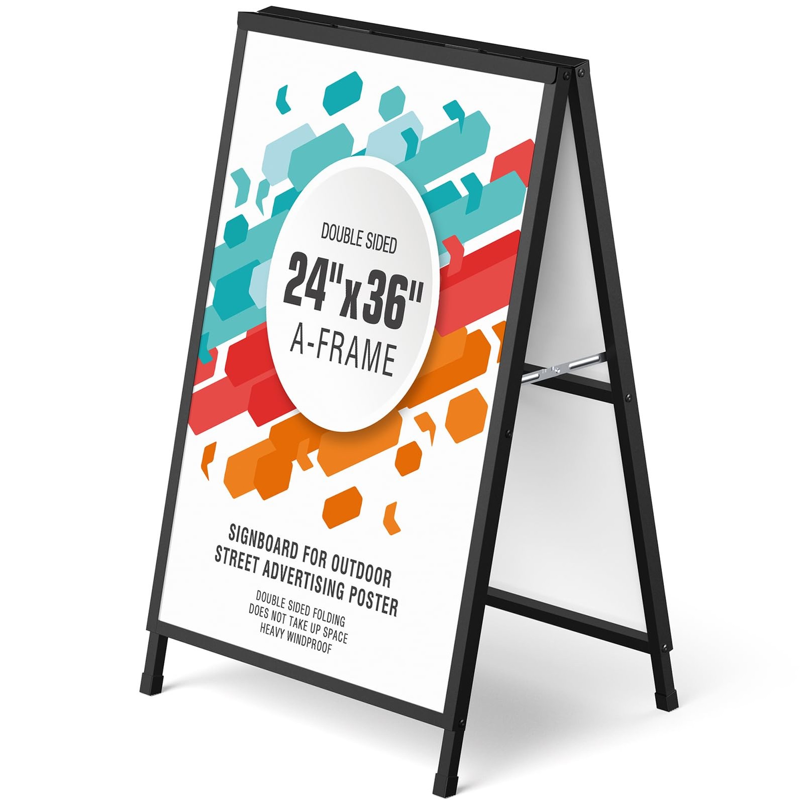 Cakokow A Frame Sign 24×36 Sandwich Board Double-Sided Folding Sign Display