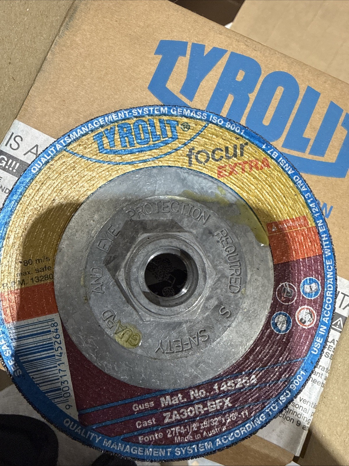Tyrolit FA5027067 4.5 x 0.16 x 5/8-11 Grinding Discs Pack of 5 New In Box