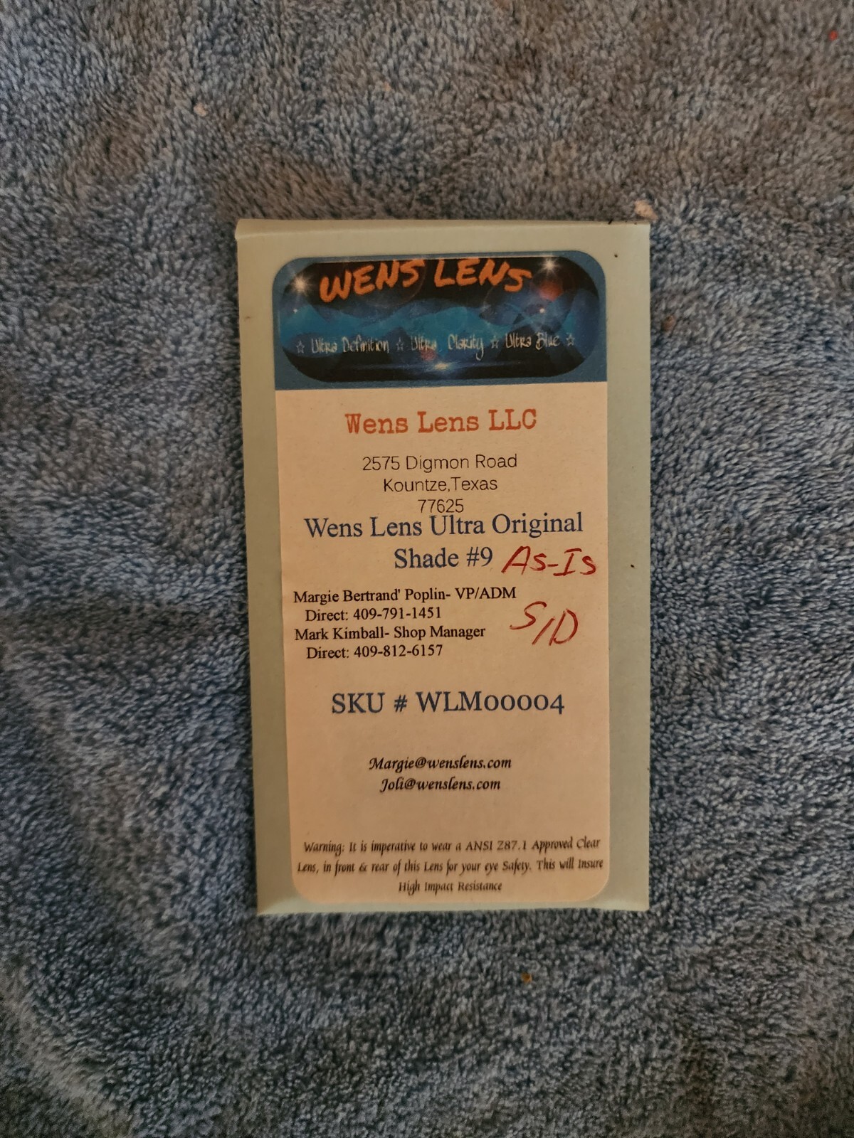 Wens lens original, azure, and electric ice scratch and dent product