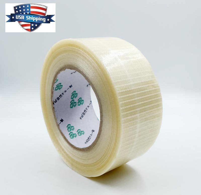 Double Bond Bi-Directional Fiberglass Filament Strapping Tape 2in x 55yds 5.9mil