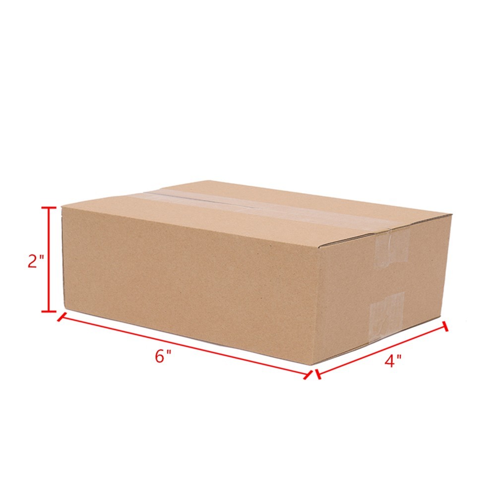 100Ps 6x4x2″ Mailing Packing Shipping Box Corrugated Carton Corrugated Paper Box