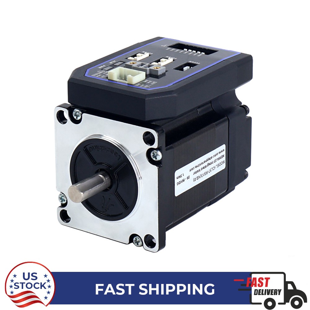 STEPPERONLINE NEMA 23 Integrated RS485 Closed Loop Stepper Motor 1.3Nm 20-50VDC