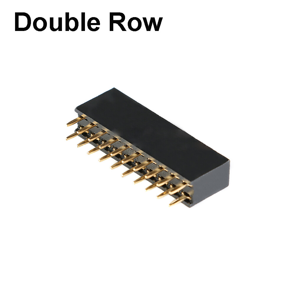 2.54mm 0.1″ PCB Header Vertical Female Socket Connector – Single Double Row