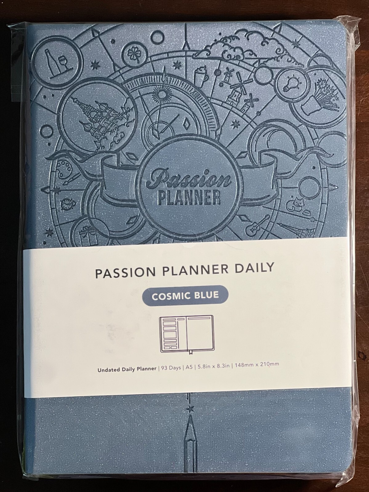 Passion Planner Daily Cosmic Blue 93 Days – New In Package A5 Size