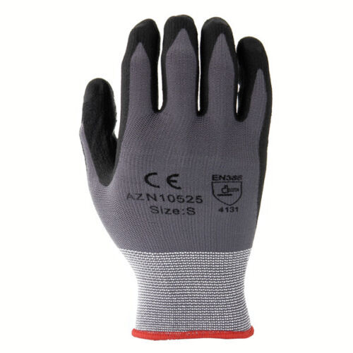 48 Pairs Micro Foam Nitrile Coating w/ Dots Nylon / Lycra Gloves S,M,L,XL
