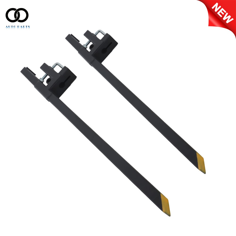 4000lb Clamp on Bucket Pallet Forks Tractor Loader Skid Steer Attach 60»
