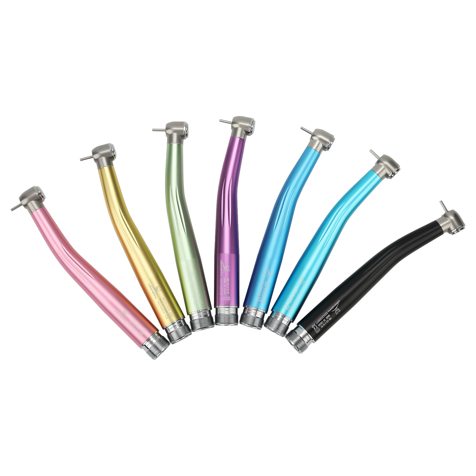NSK Style Dental High Speed Handpiece Colorful Turbine 2/4 Holes 7 Colors Rotor