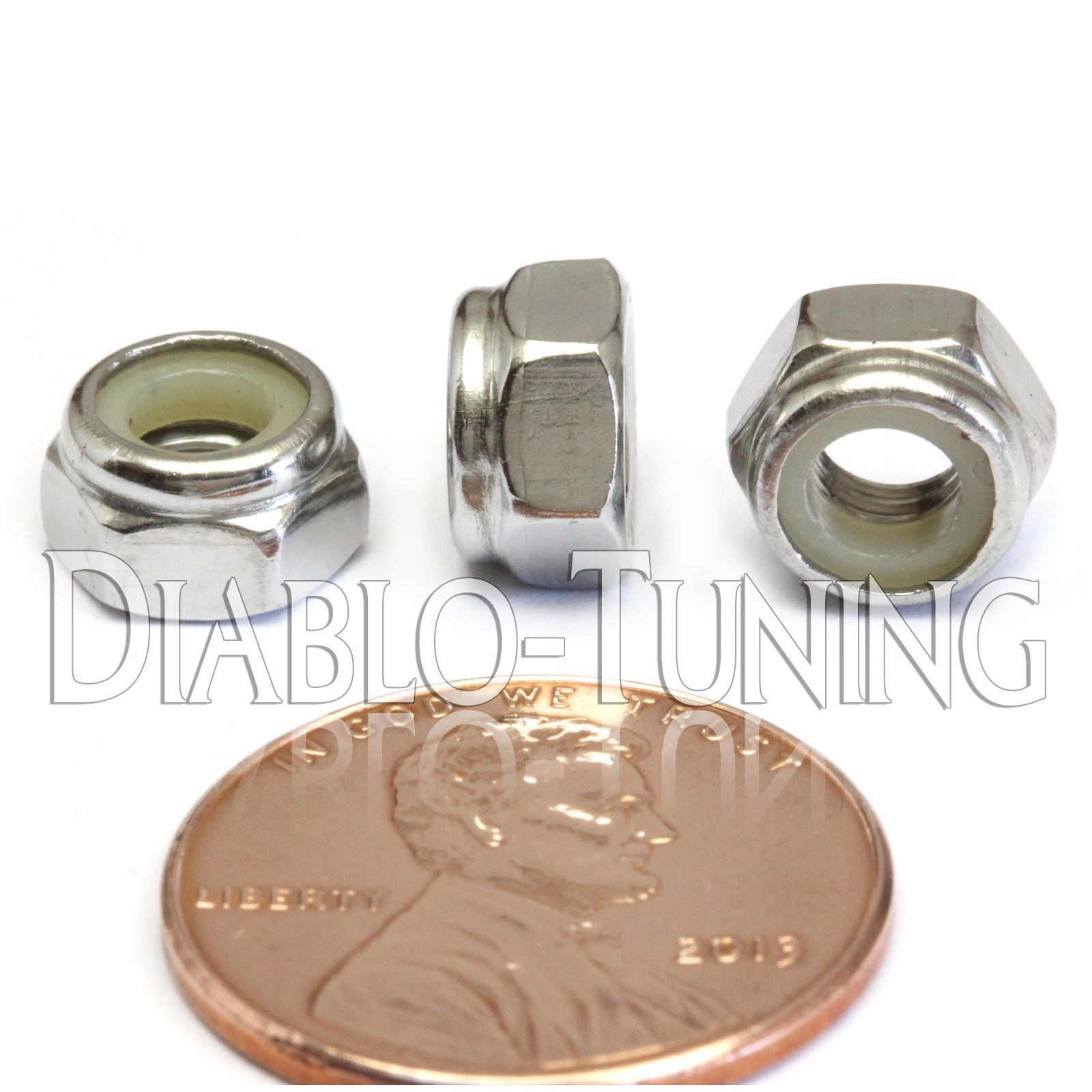 M5-0.8 / 5mm – Qty 25 – Nylon Insert Hex Lock Nut DIN 985 – A2 Stainless Steel