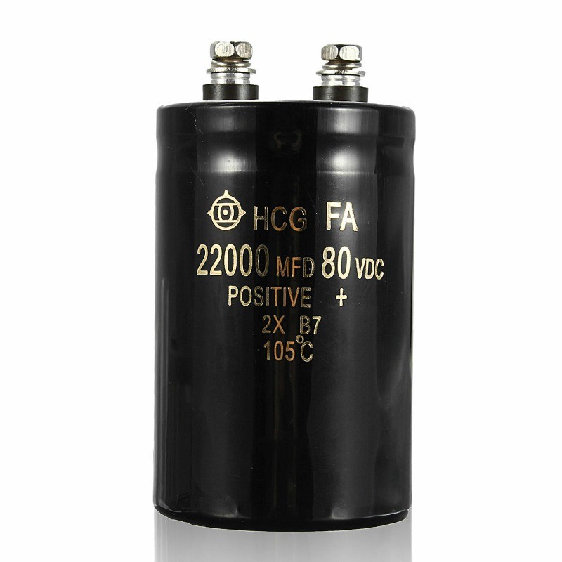 80V 22000UF/MFD Audio Aluminium Electrolytic Capacitor 105℃ Range of Voltages