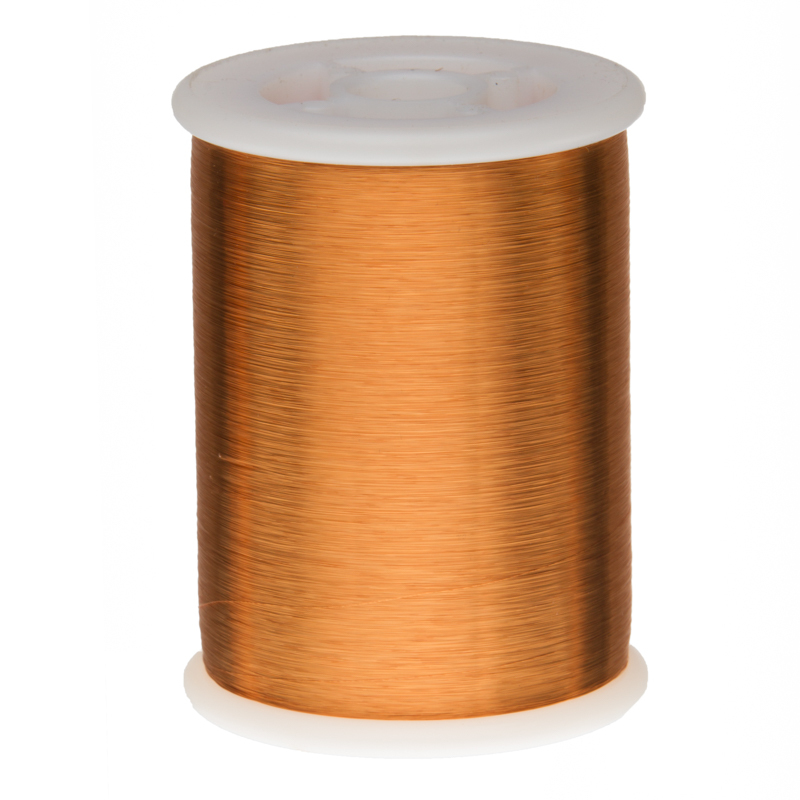 42 AWG Gauge Heavy Formvar Copper Magnet Wire 1.0 lbs 49600′ 0.0029″ 105C Amber