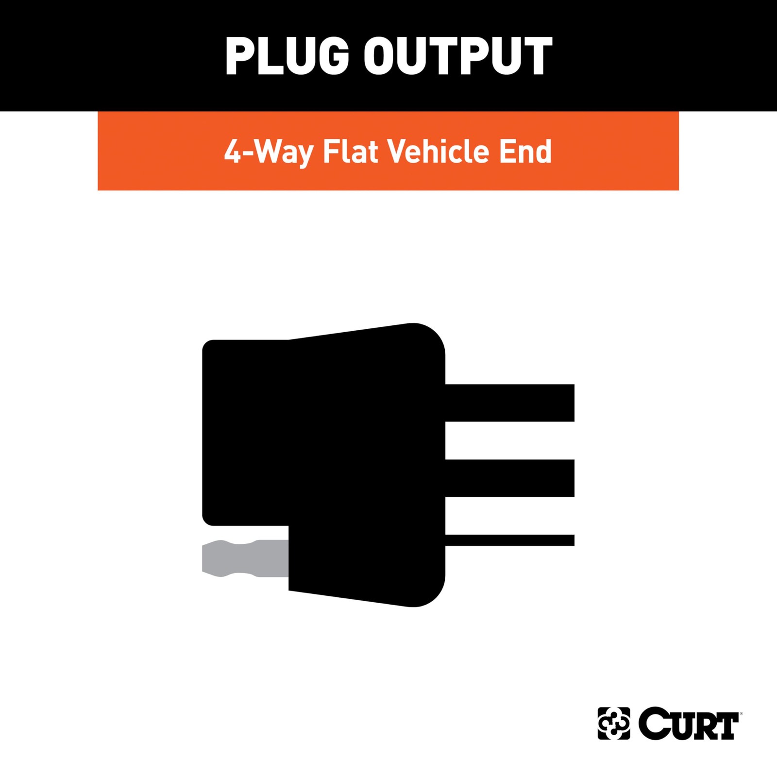 Curt 55336 Vehicle-Side Custom 4-Pin Trailer Wiring Harness Compatible Select