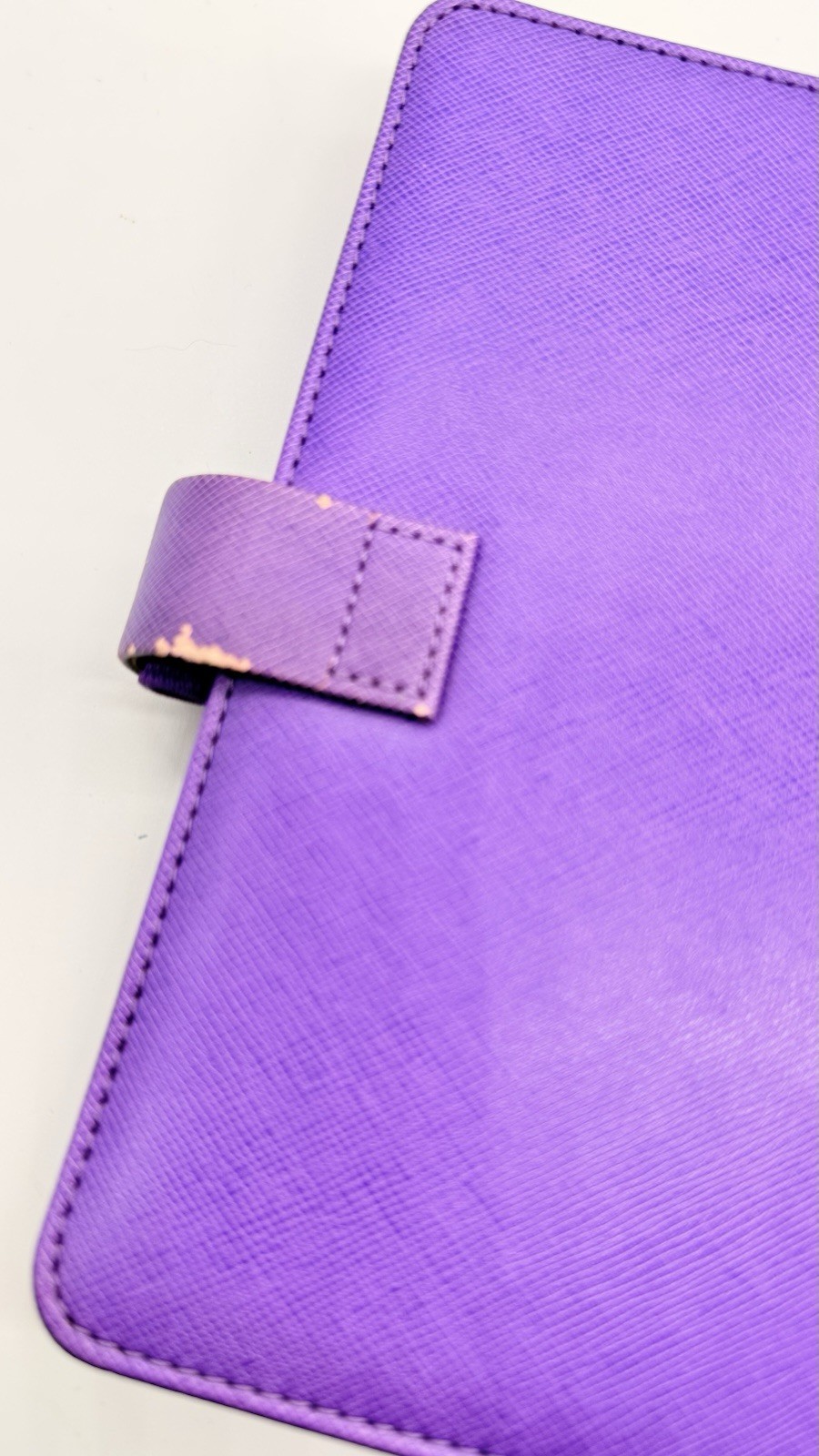 Filofax saffiano Purple Personal Size Organizer Six-Ring Binder Planner