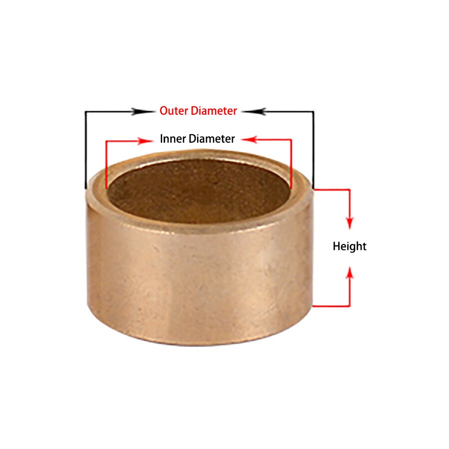 Bronze Bushing Bearing Sleeveing Oil Filled Sintered Sleeve Bearing 125 Sizes