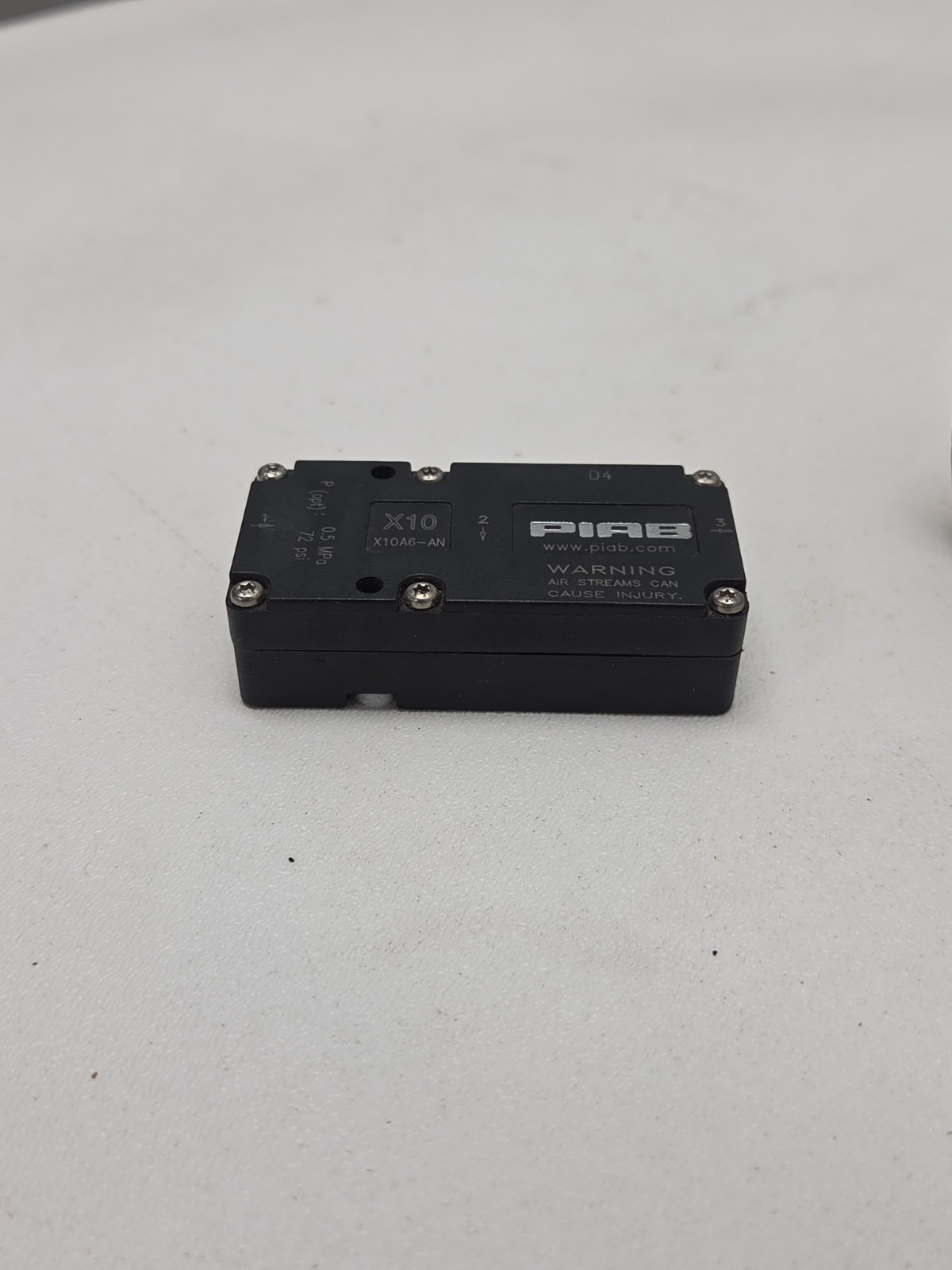 PIAB X10A6-AN Mini Vacuum Pump W/ Chip 10A Connection Kit 01.04.902 NOS