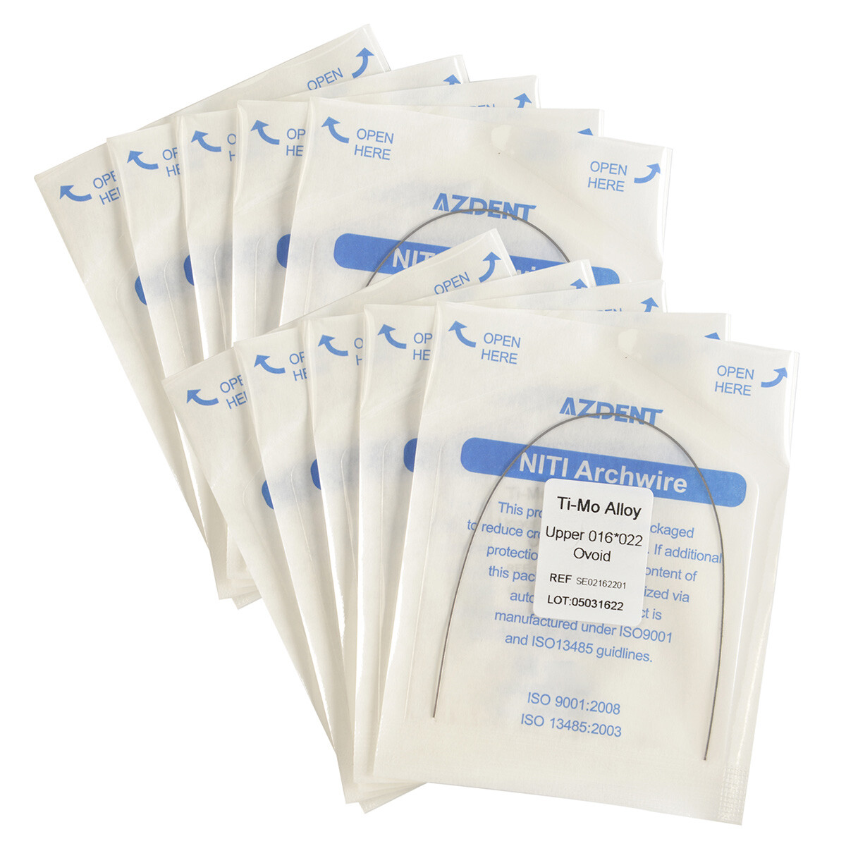 10 Box Dental Orthodontic Beta Titanium Ti-Mo Alloy Arch Wires Rectangular Form