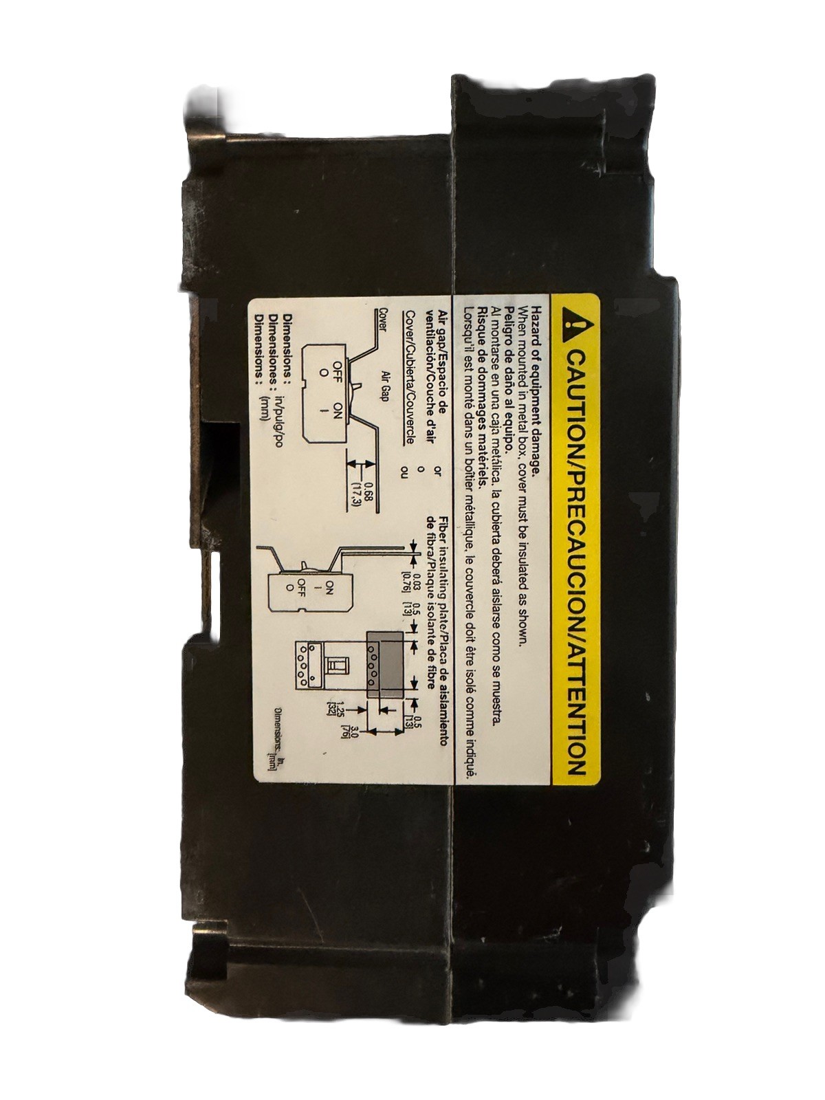 SQUARE D P/N: FHL36020 MOLDED CASE CIRCUIT BREAKER 20 AMP 600V 60HZ