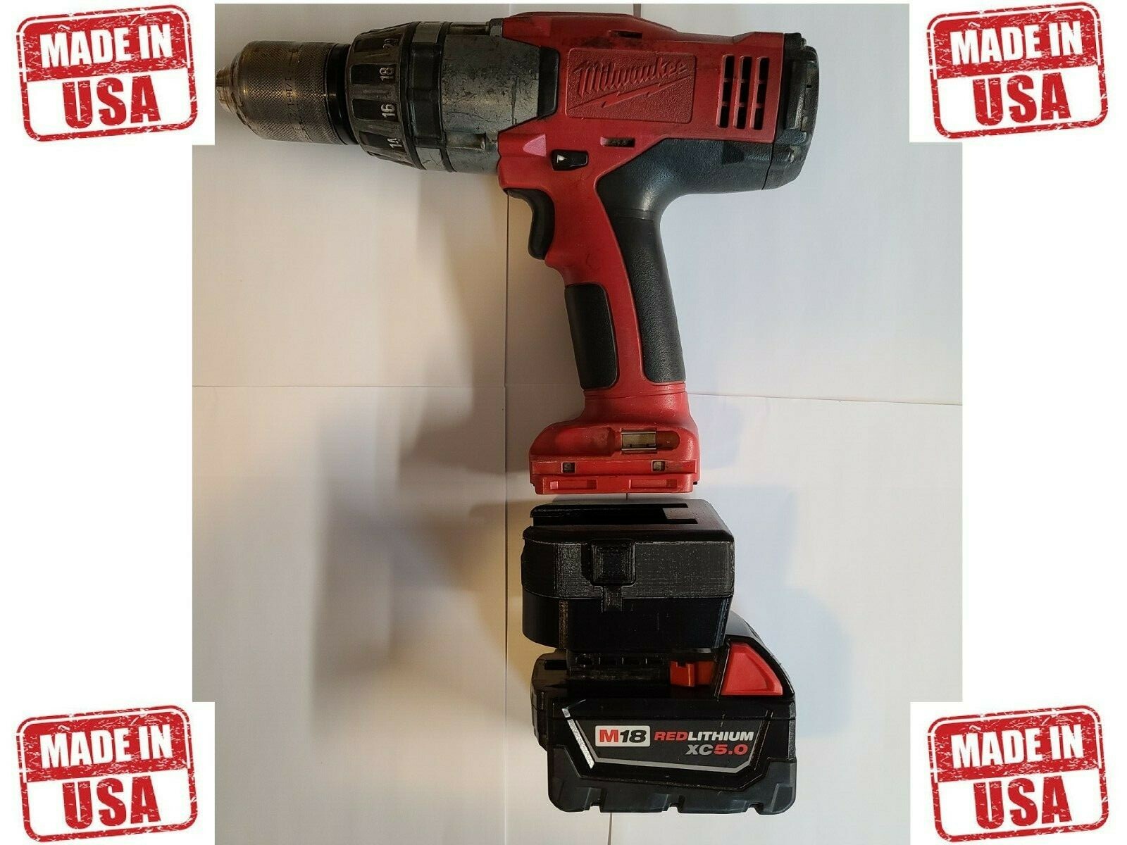 Milwaukee M18 Lithium battery to V18 Lithium tool adapter