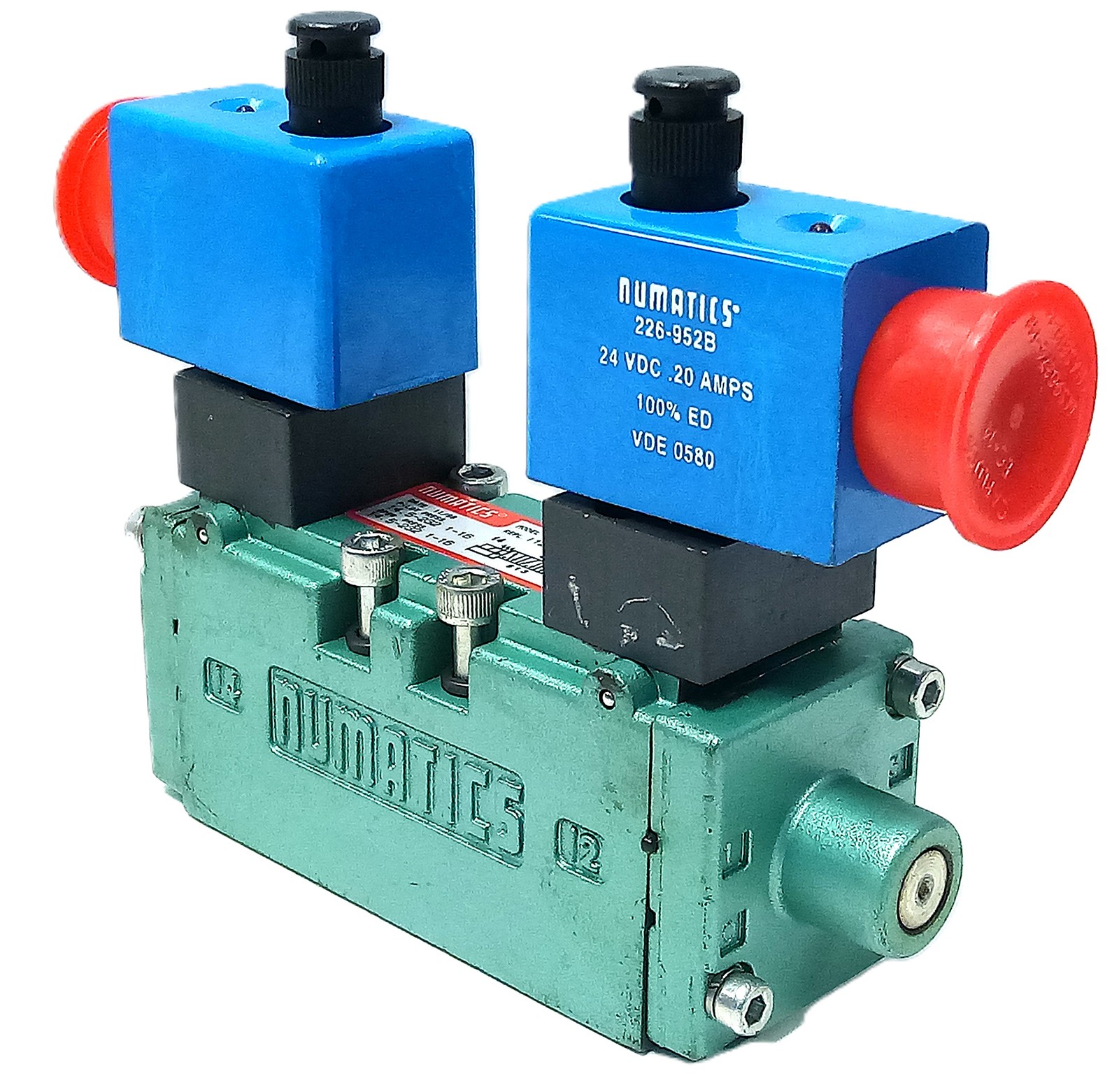 Numatics I12BB500V 14.5-232 psi Pneumatic Double Solenoid Valve w/ 24 V DC Coil