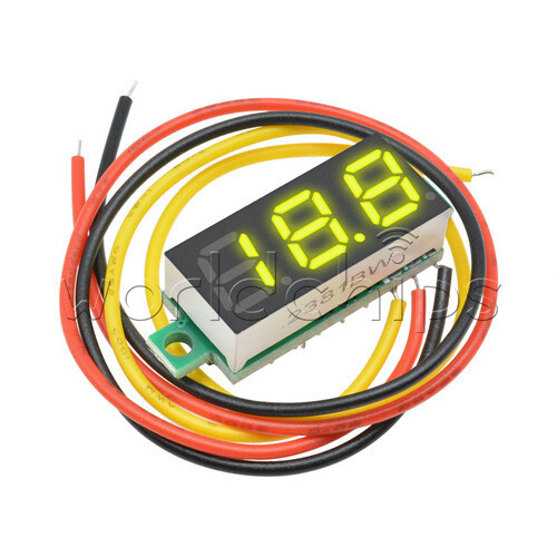 1-10PCS Mini DC0-100V 0.28In 3-Digital Voltmeter LED Voltage Panel Meter 3 Wire