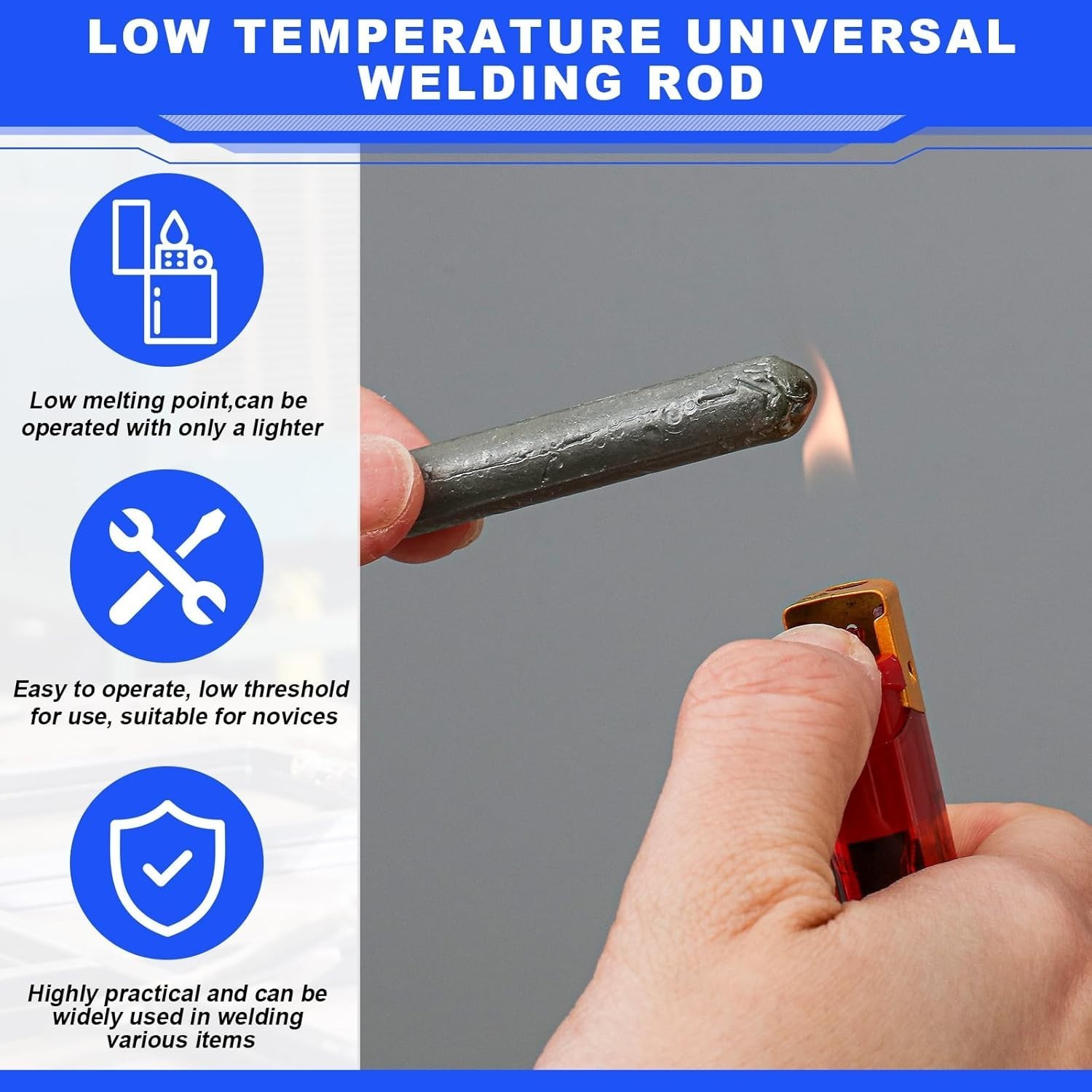 12-24 Pc Low Temperature Universal Welding Rod Sticks Metal Easy Melt ~FAST SHIP