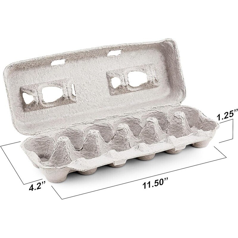 Blank Egg Cartons Bulk Recycled Pulp Holds 12 Perfect Storage Crafts Reusable US