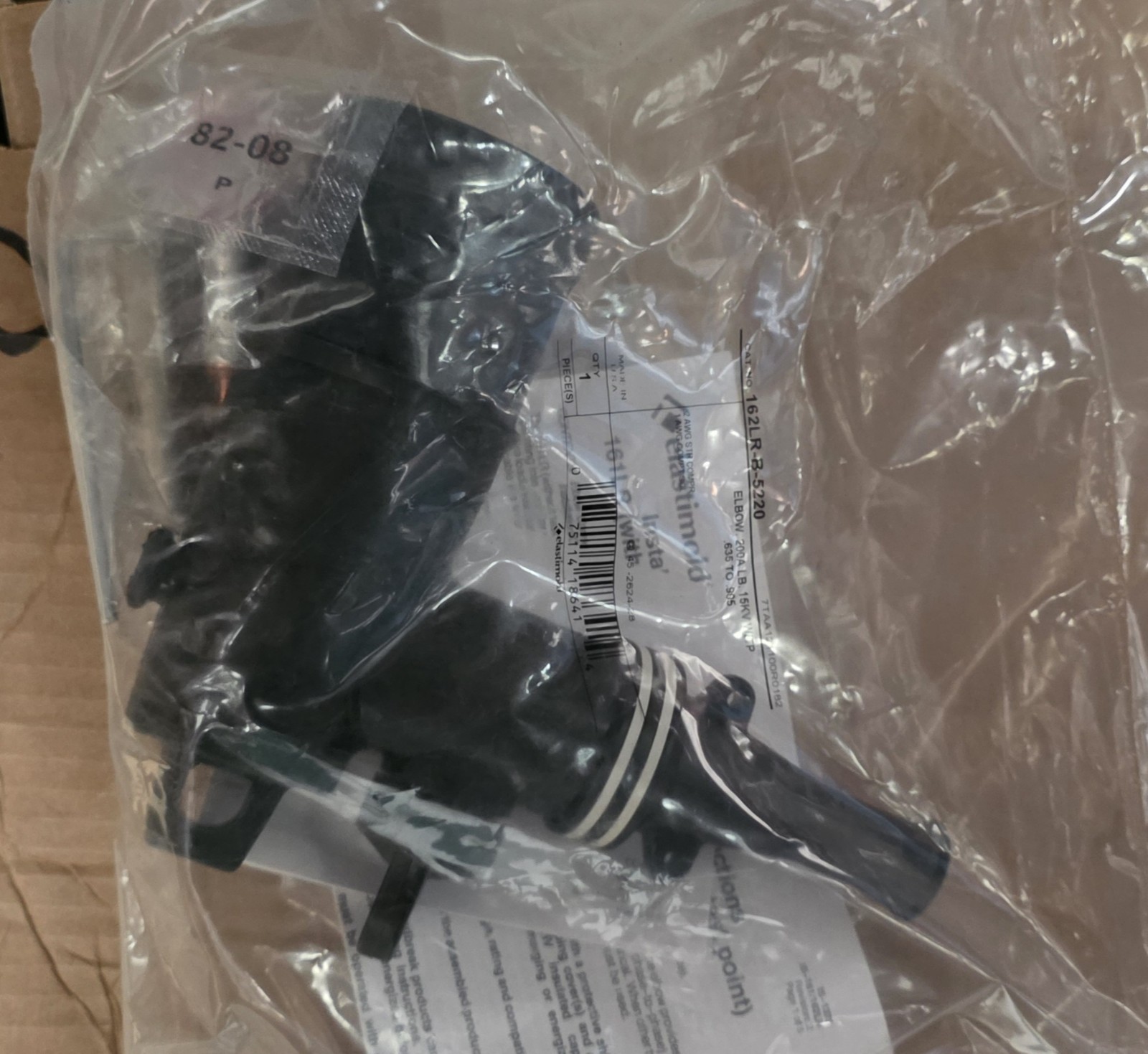 ABB Elastimold 162LR-B-5220 15KV 200Amp Load Break Elbow Connector