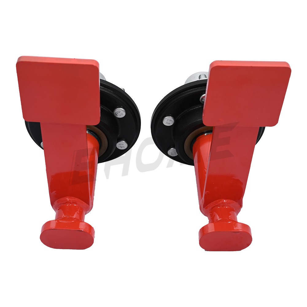 2Pack Shipping Container Wheels 6×5.5 Lug Wheels Kit with Ratchet Strap NEW