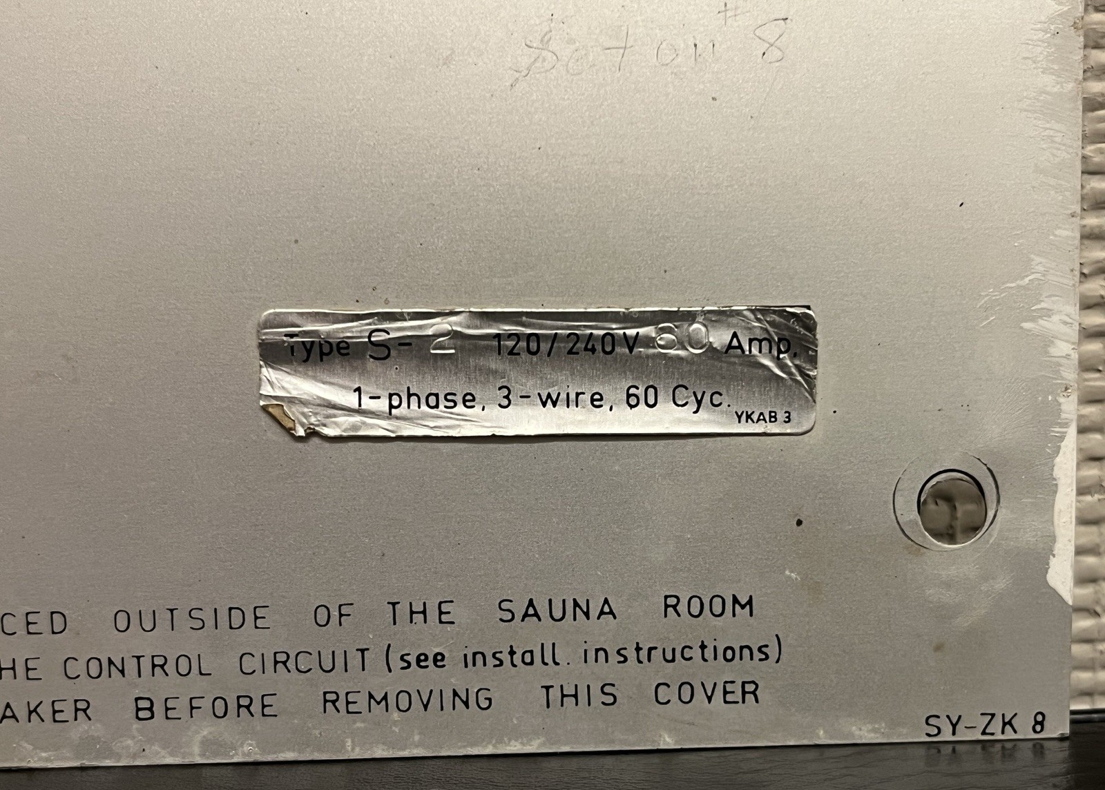 Vintage Helo – Factories, Ltd. Finland – Sauna Automatic Control Panel Cover