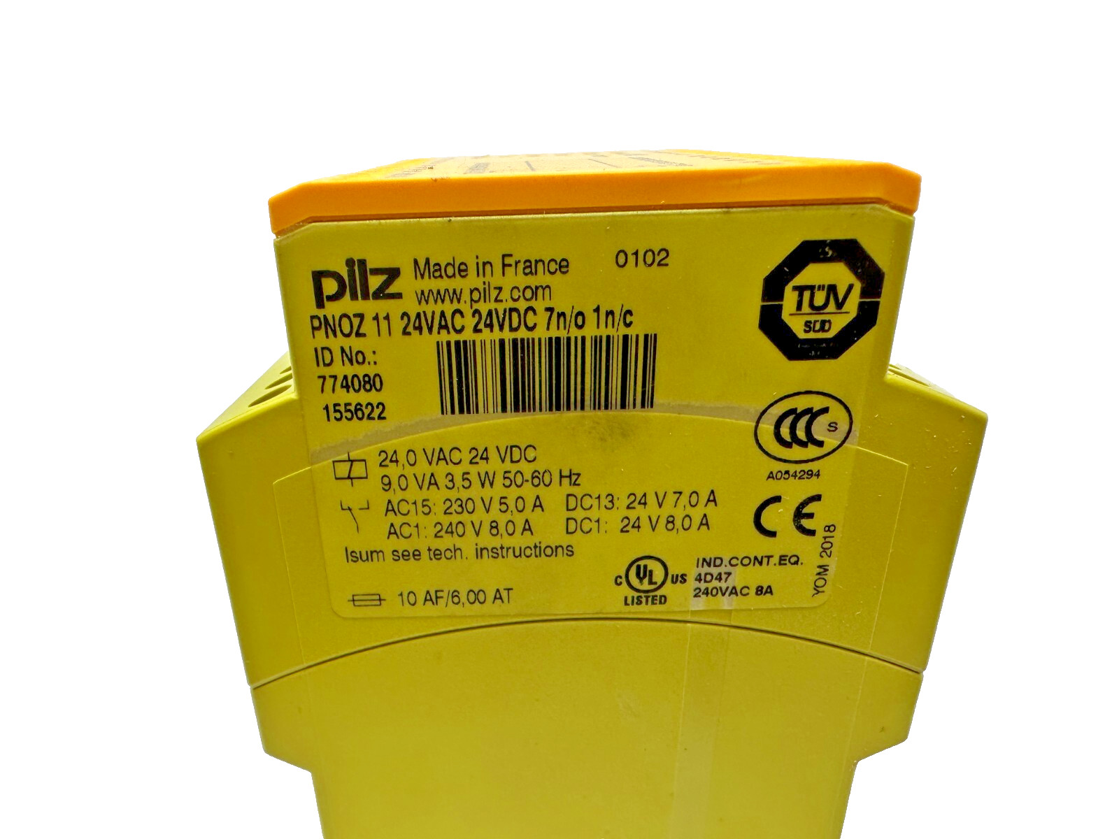 Pilz PNOZ 11 24VAC 24VDC 7n/o 1n/c Safety Relay 774080