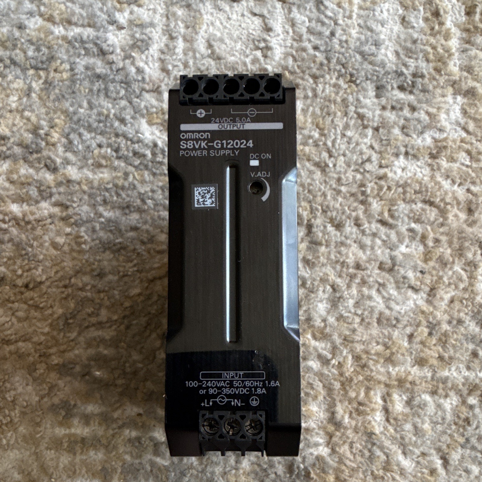 Omron S8VK-G12024 DIN Rail Switch Power Supply 24VDC 5A 120W Adjust