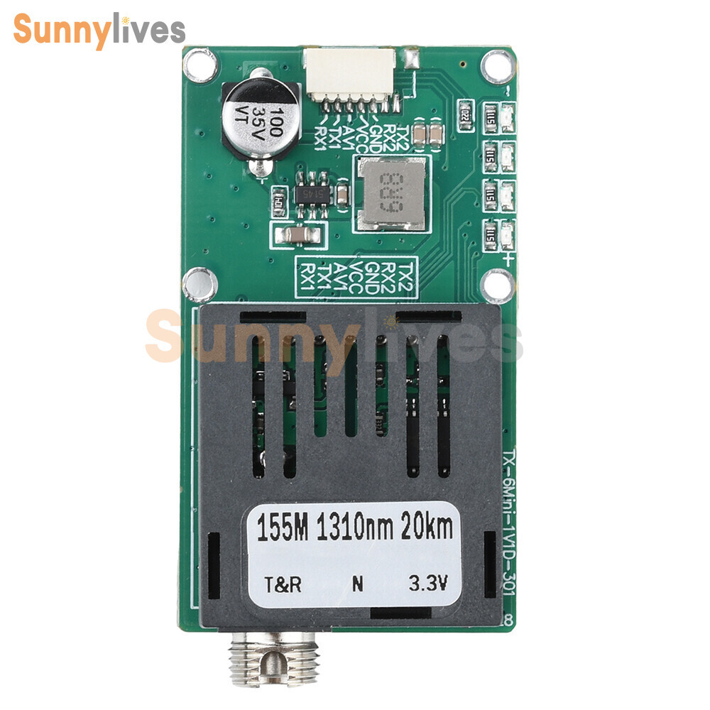 TTL Optical Transceiver Module TTL to Fiber Module FC RX/TX/AV/VCC/GND for Drone