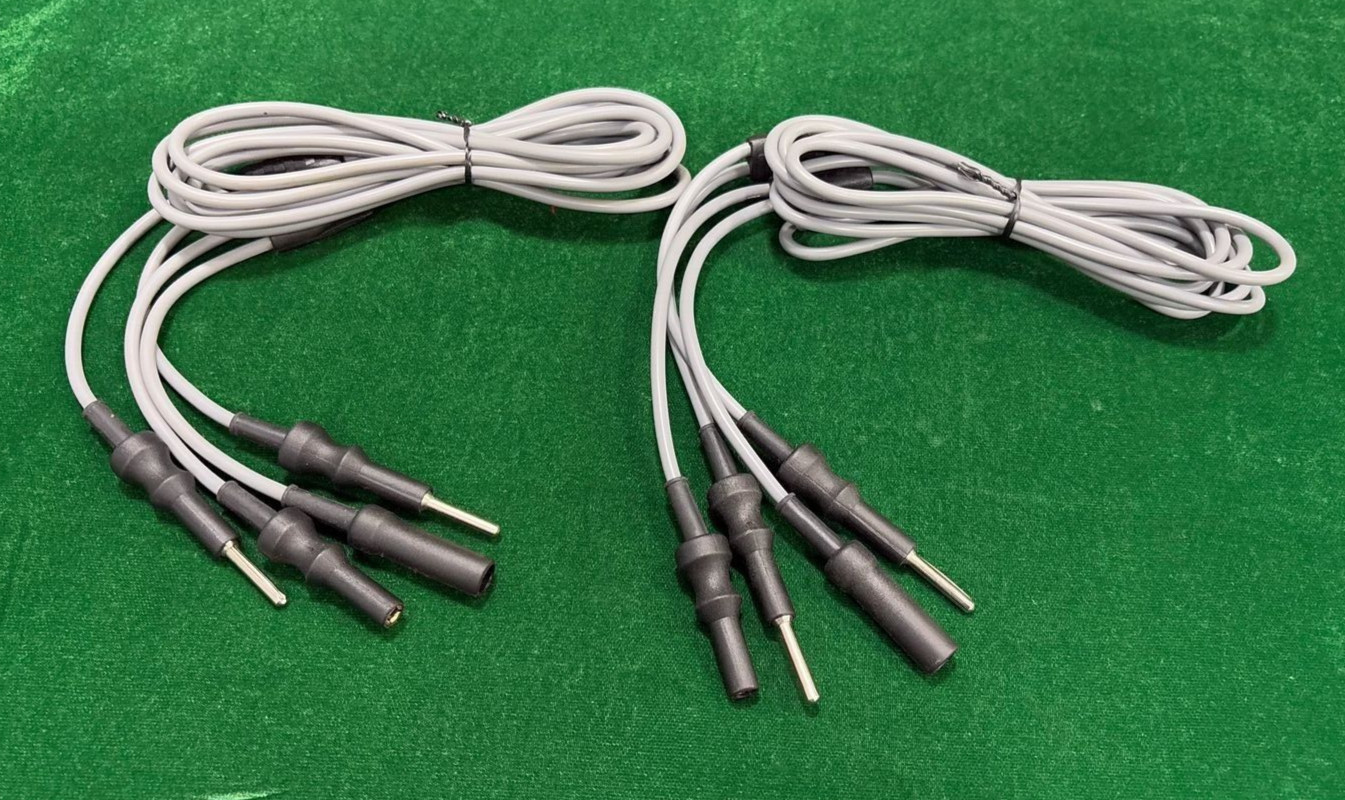 2pc Laparoscopic TURP Single Stem Bipolar Cable 4mmx300cm Reusable Instruments