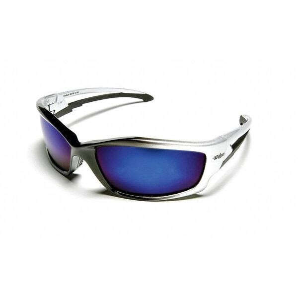 Edge Eyewear Sk118 Safety Glasses, Blue Anti-Scratch