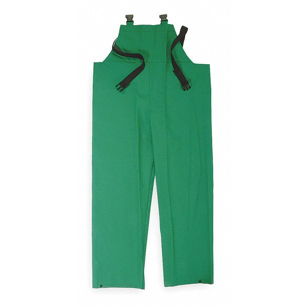 FR Rain Bib Overall Green Flame Resistant 32-34 S Small Adjustable Condor 4Pcr7