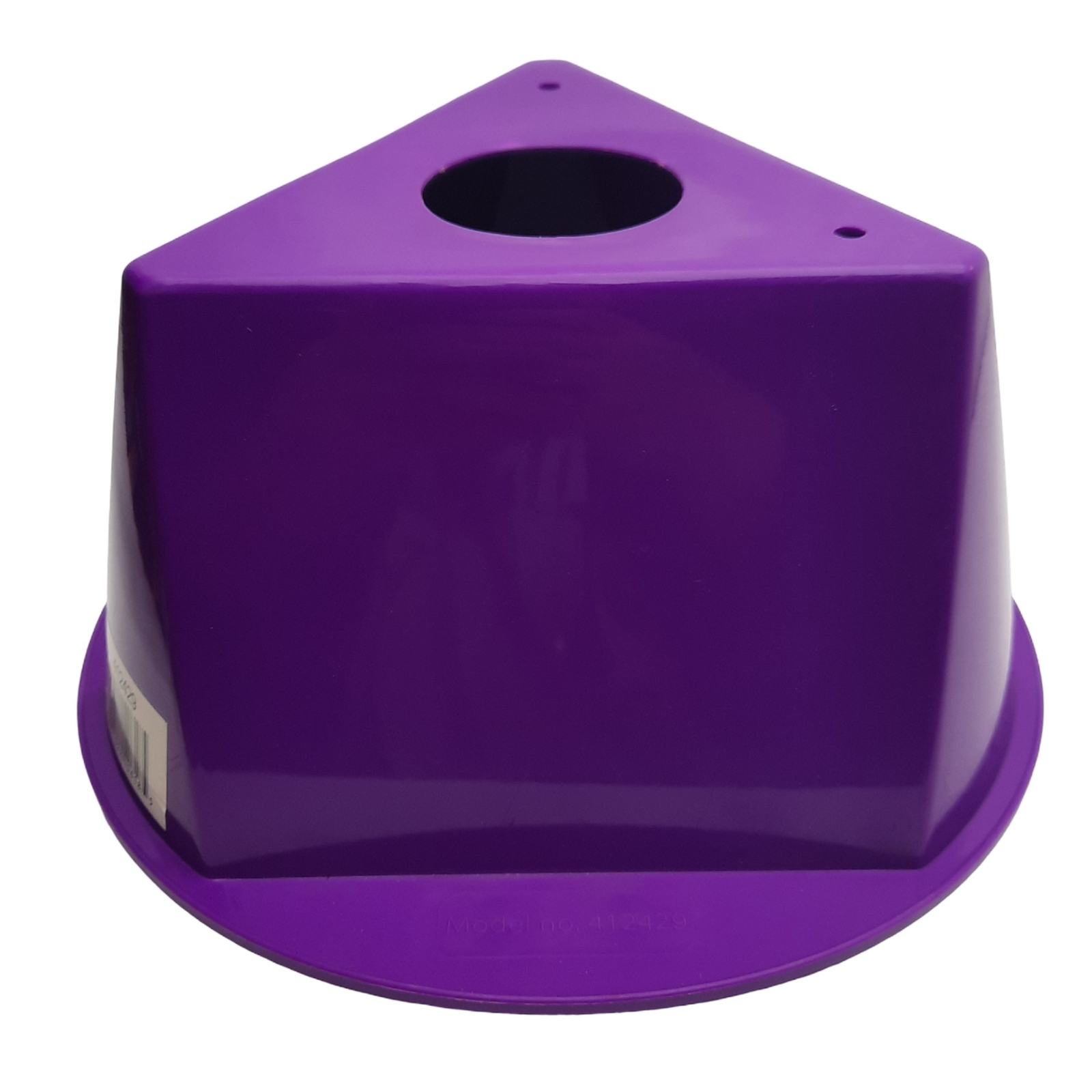Lot of 5 Global Industrial 412429 Inventory Control Cone Purple, 5″ x 10″ x 10″
