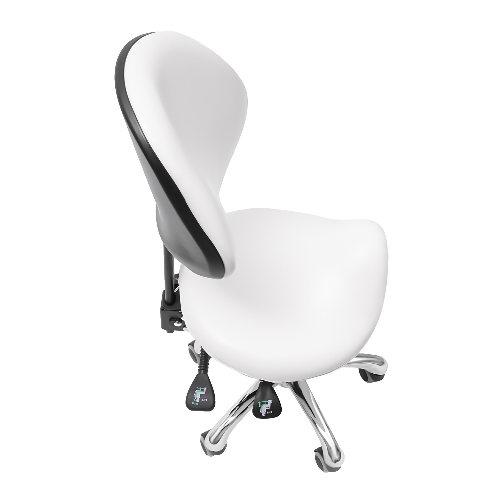 Saddle Stool Swivel Adjustable Saddle Stool Saddle Stool Chair 90kg/198.42lbs