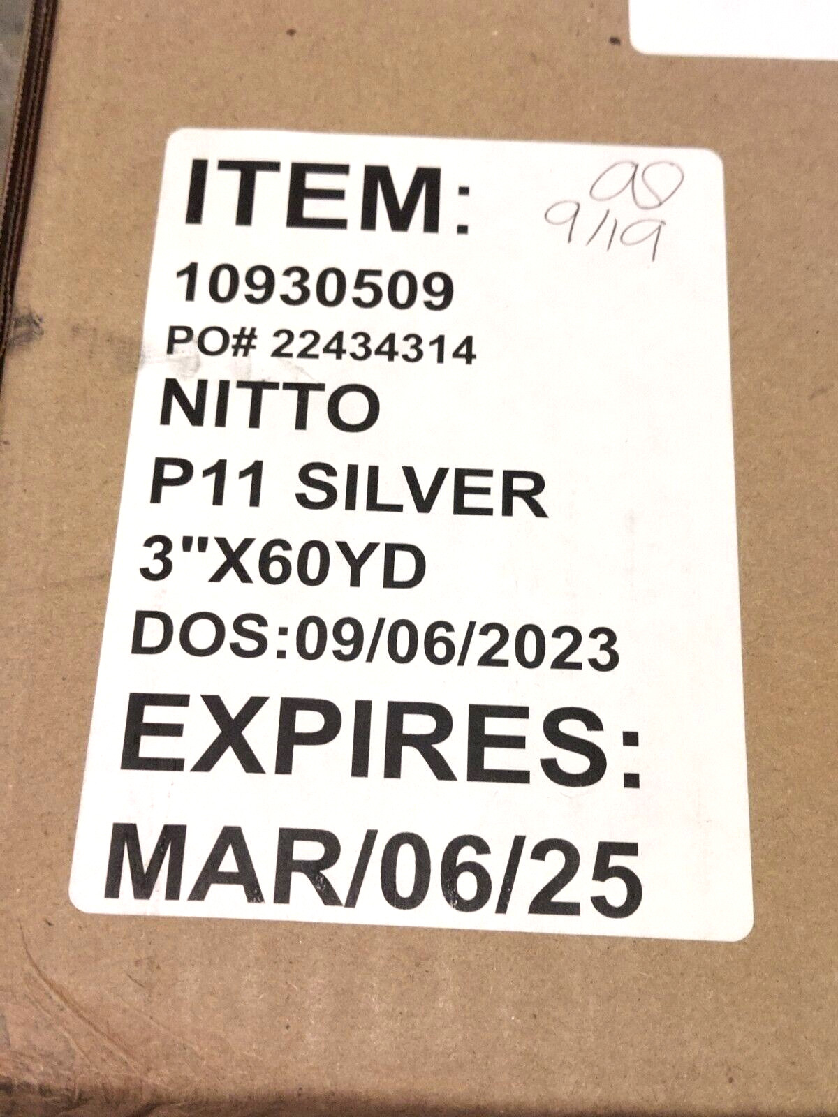 Nitto P-11 Aluminium Foil Tape 3in x 60 yd Speed Tape Aircraft Boeing Airbus P11