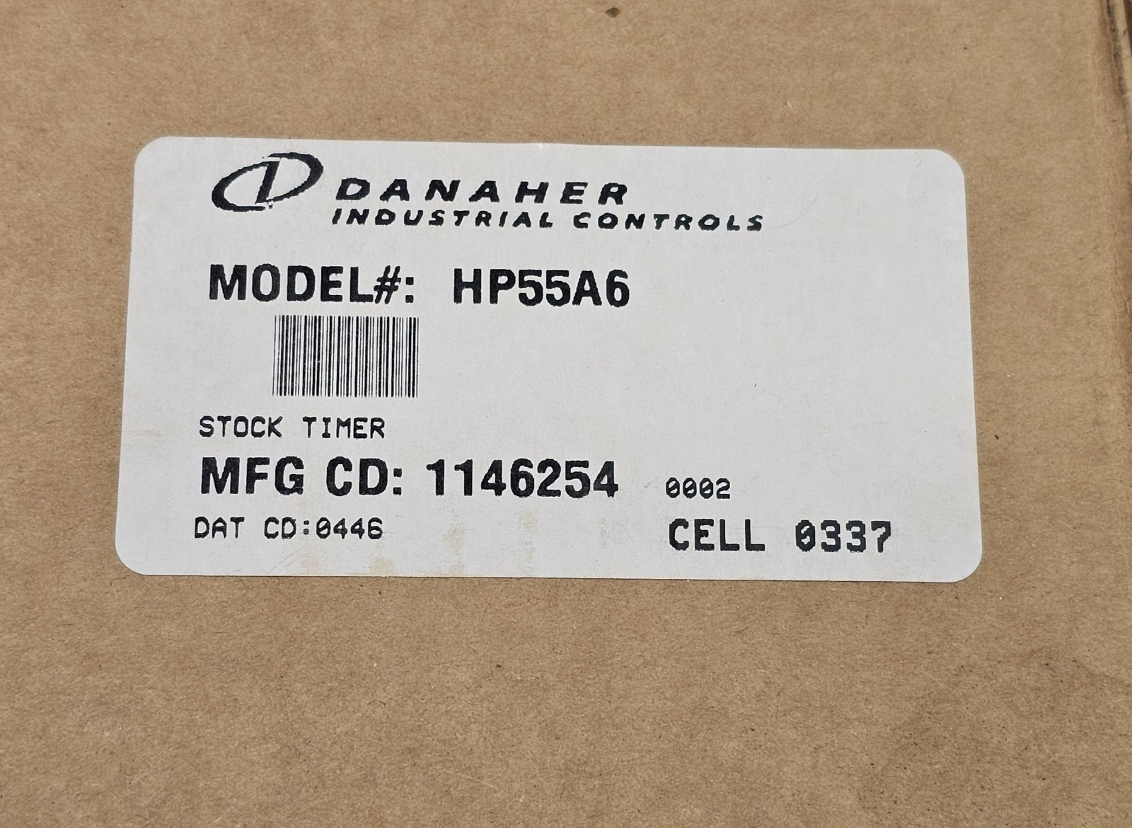 Danaher Controls HP55A6 Cycle-Flex Reset Timer 0-30 Minutes New