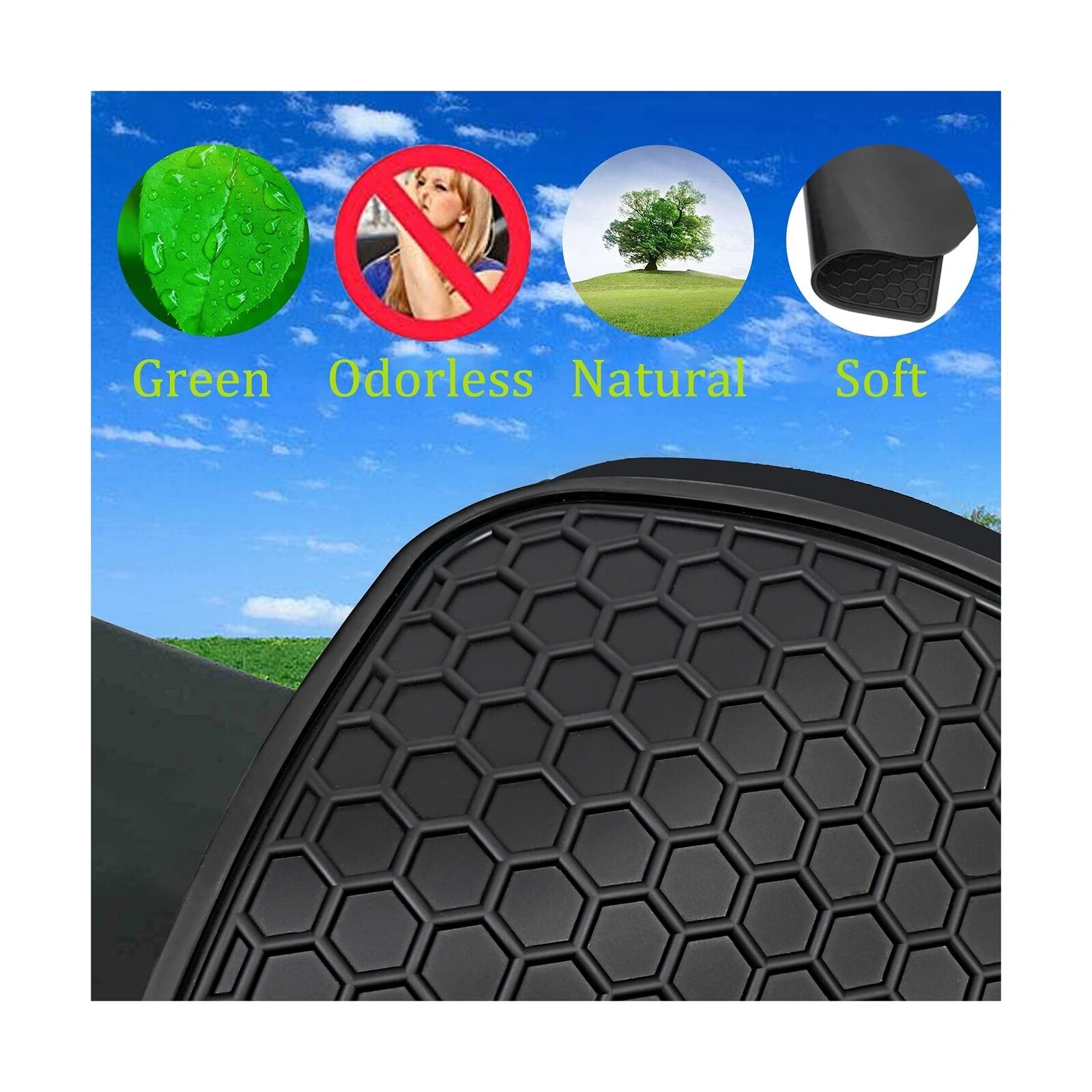 Car Floor Mats Custom For Volkswagen VW Passat 2012-24 Black Rubber All Weather