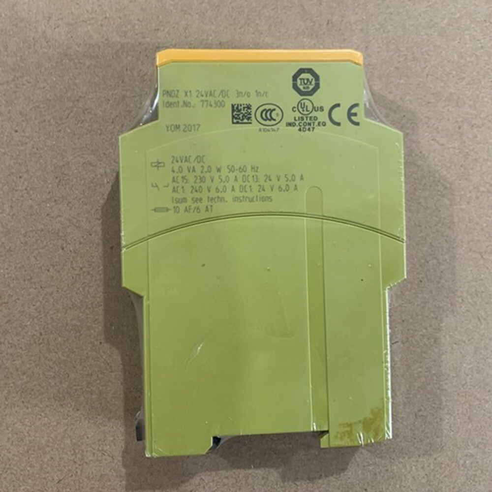 For pilz 774300 PNOZ X1 Safety Relay 24VAC/DC 3n/o 1n/c