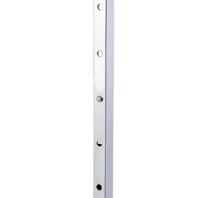 Clothing Rack Rolling Double Rail Bar Retail Clothes Salesman Garmet 300 LBS