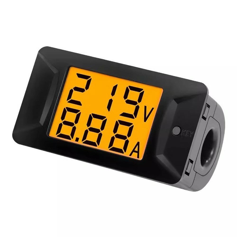 80-260V AC Digital Volt Amp Meter LCD Display Current Monitor Gauge for Home