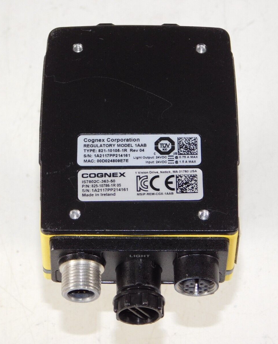 Cognex IS7802C-363-50 Color Machine Vision Camera 825-10786-1R Opto TC23012 Lens