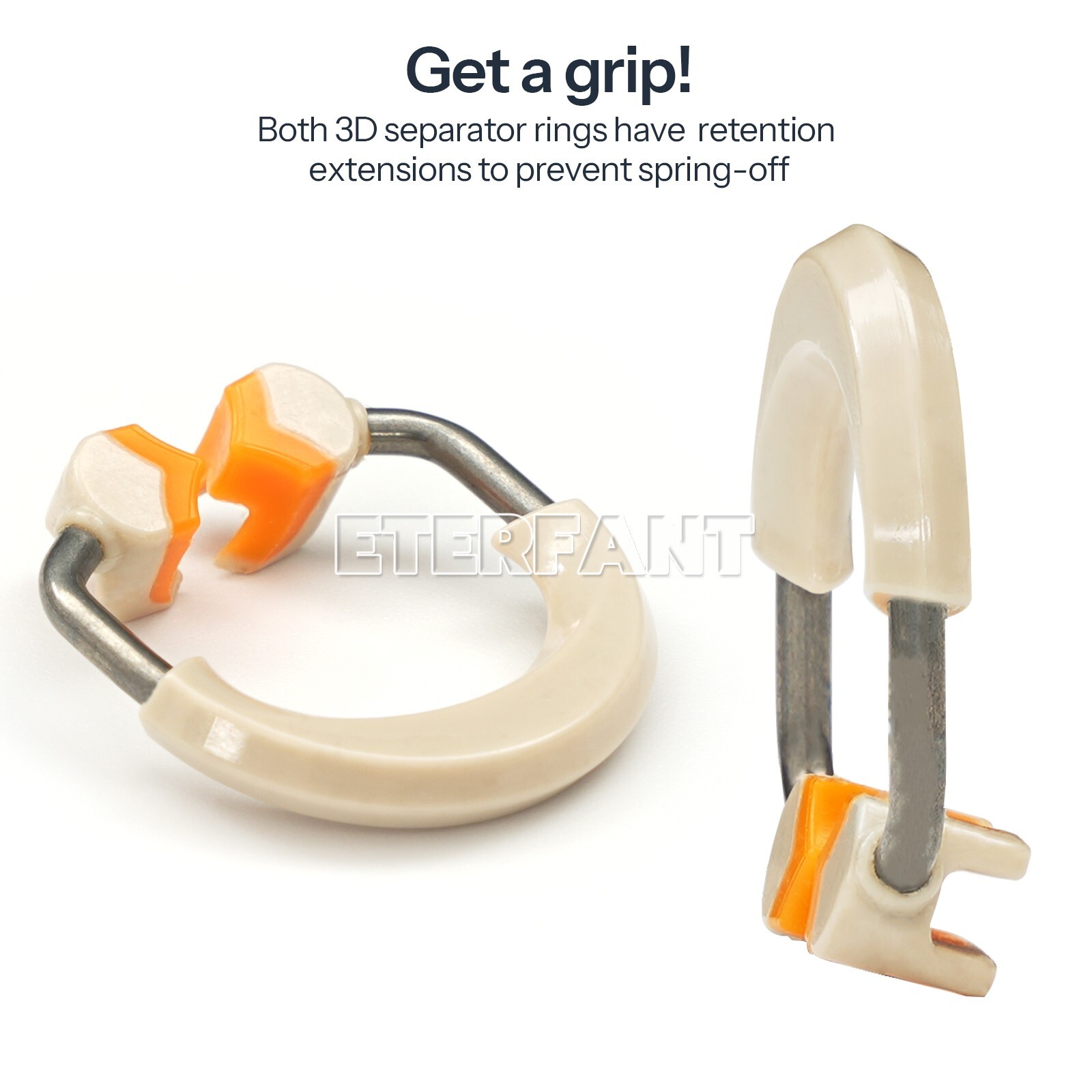 3D Separator Dental Matrix Bands Rings Clamp Clip Titanium Matrices Fit Garrison